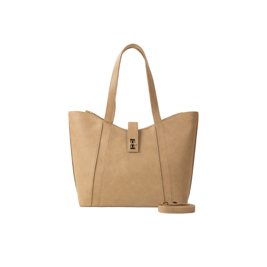 Beige Classic Tote Bag