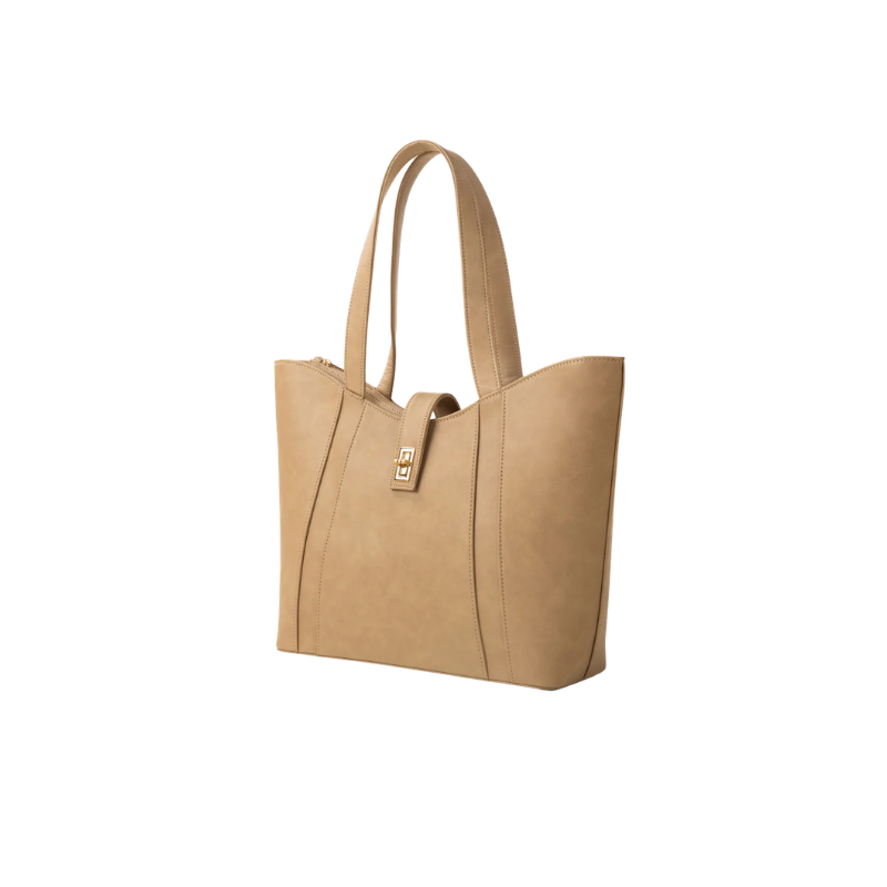 Beige Classic Tote Bag