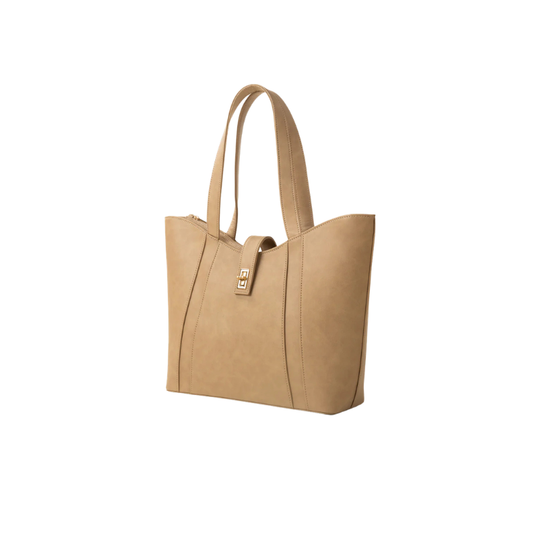 Beige Classic Tote Bag