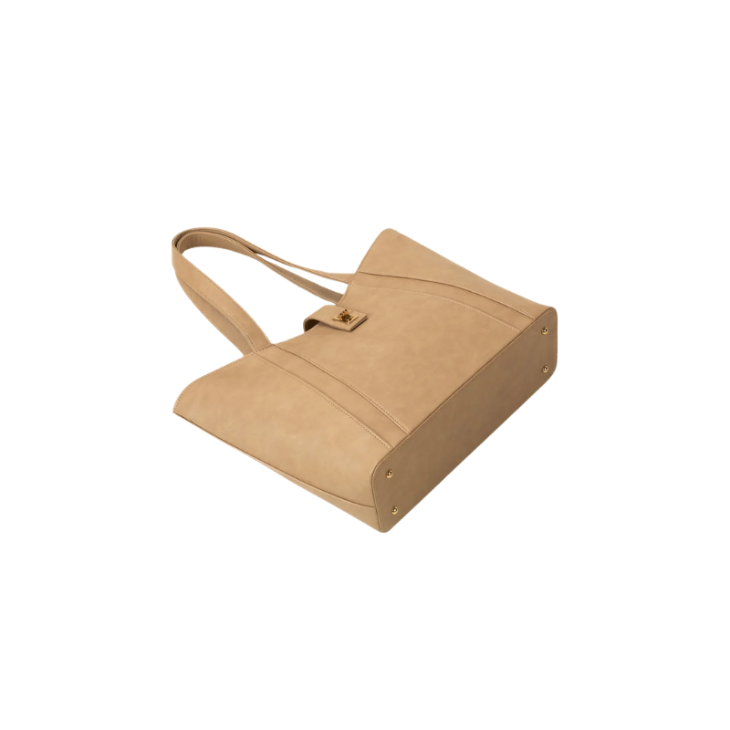 Beige Classic Tote Bag