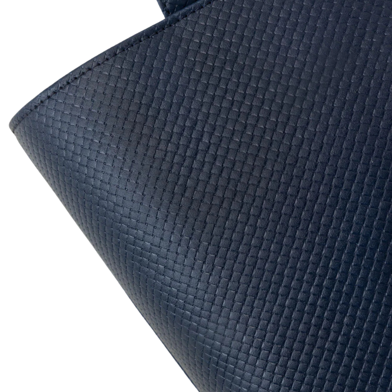 Navy Textured Tote Bag